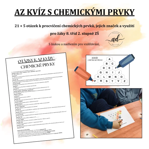AZ kvíz s chemickými prvky