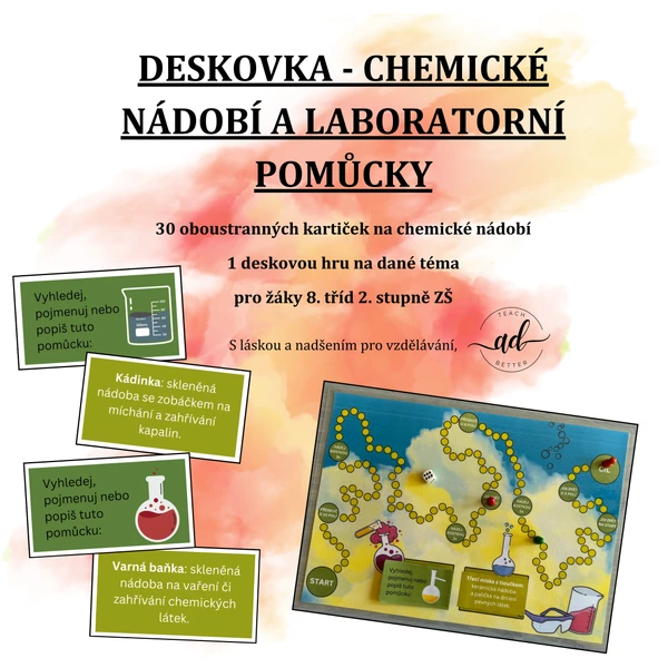 Deskovka na laboratorní nádobí Labware