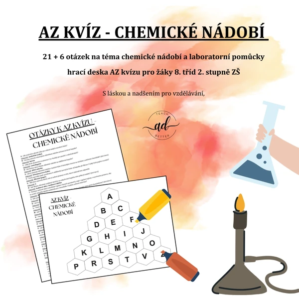 AZ kvíz - chemické nádobí a laboratorní pomůcky