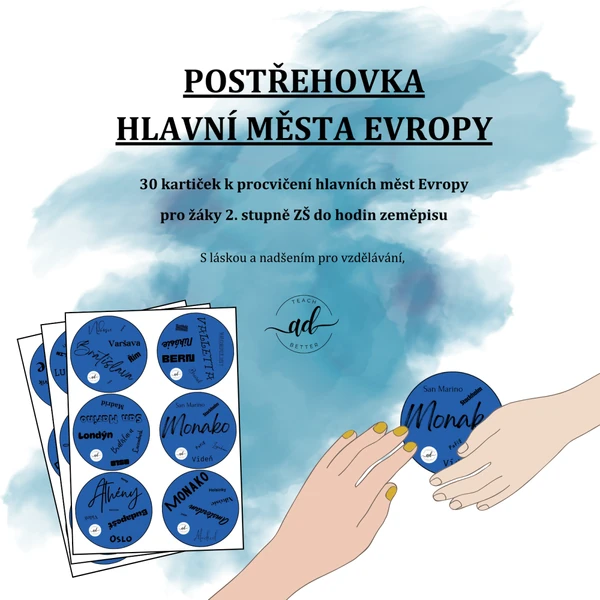 Postřehovka - hlavní města Evropy