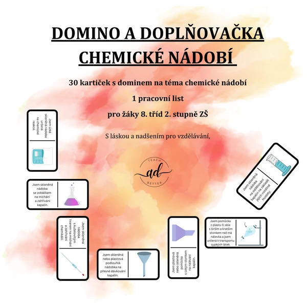 Domino a doplňovačka - chemické nádobí