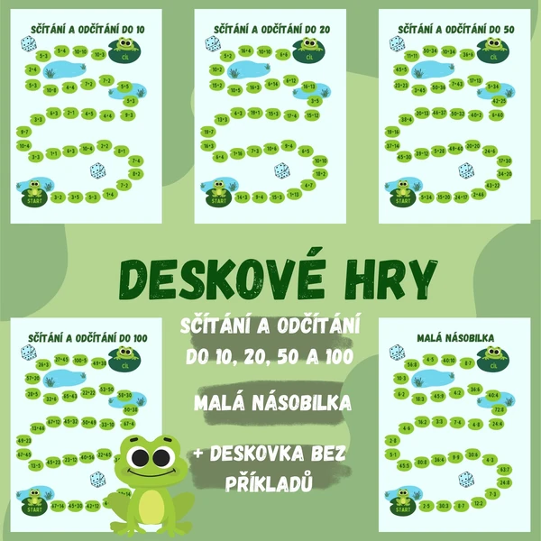 Deskovky - Sčítání, odčítání a malá násobilka