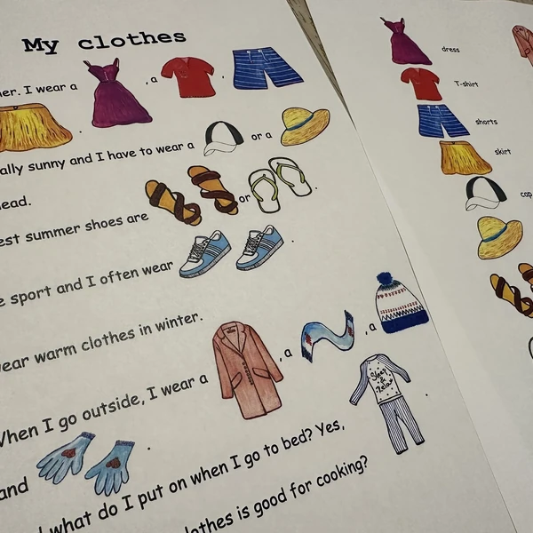 Picture reading - Clothes