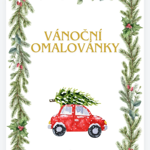 Vánoce - omalovánky