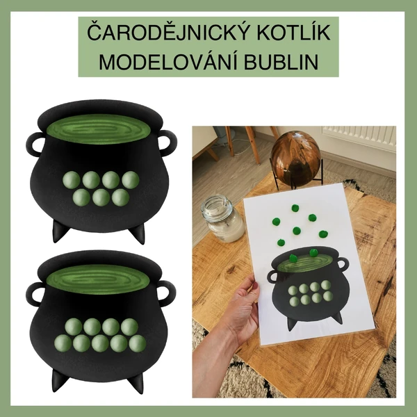 Modelovací podložky - čarodějnický kotlík