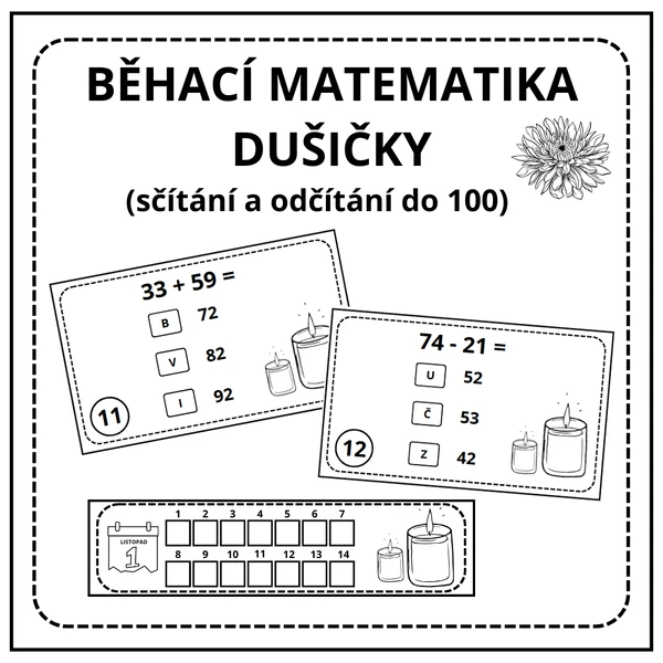 Běhací matematika - DUŠIČKY