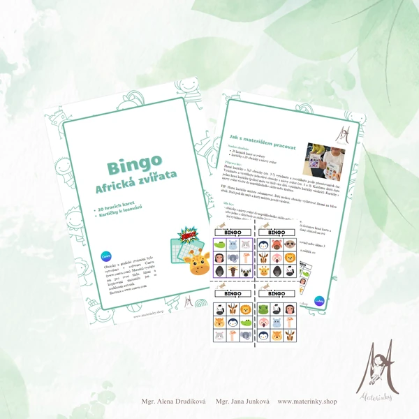 Bingo Africká zvířata