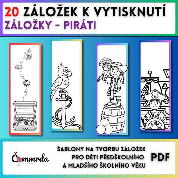 Záložky do knížky - Piráti