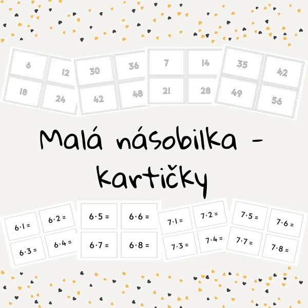 Malá násobilka - kartičky