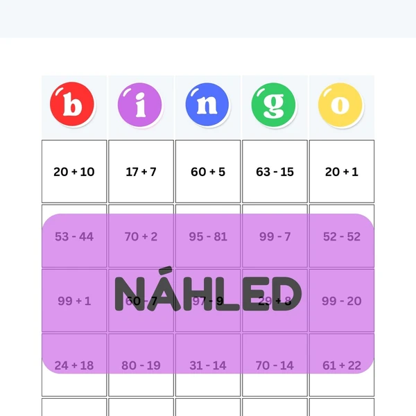 Matematické bingo