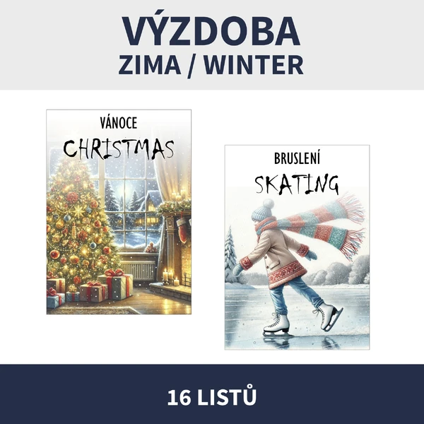 VÝZDOBA TŘÍDY - ZIMA, WINTER