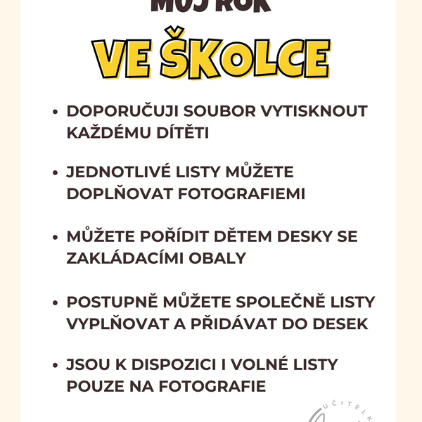 Můj rok ve školce