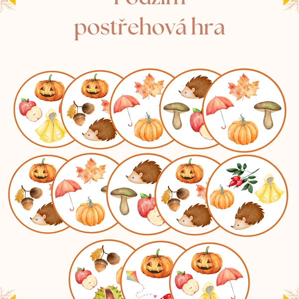 Podzim - postřehová hra