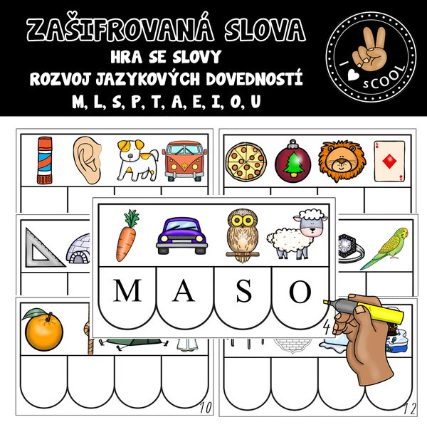 Zašifrovaná slova - hra se slovy
