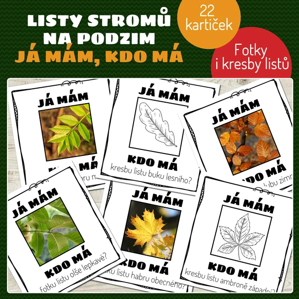 Listy stromů na podzim - já mám, kdo má