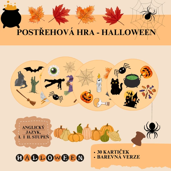 Postřehová hra - Halloween