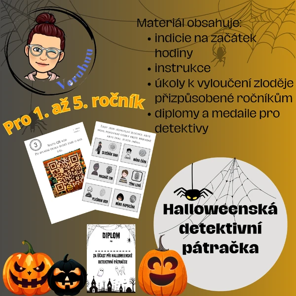 Halloweenská detektivní pátračka