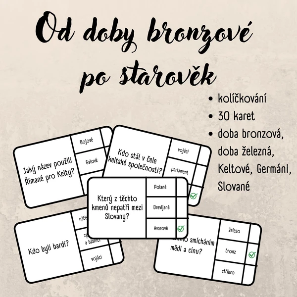 Pravěk - od doby bronzové po starověk - kolíčkování