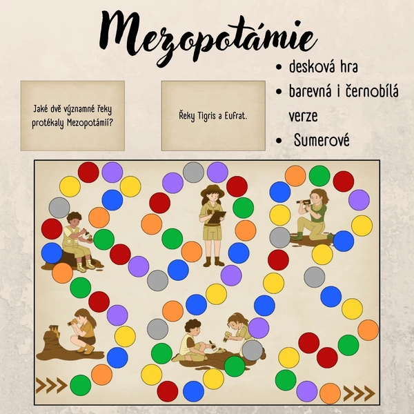 Mezopotámie, Sumerové - desková hra