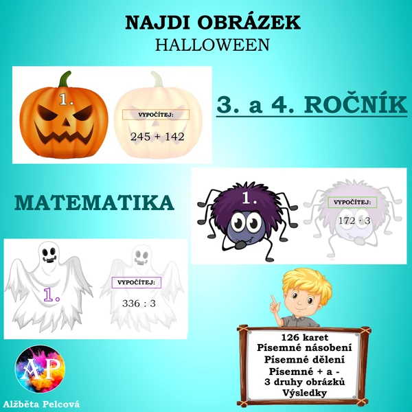 HALLOWEEN - matematika (najdi obrázek)