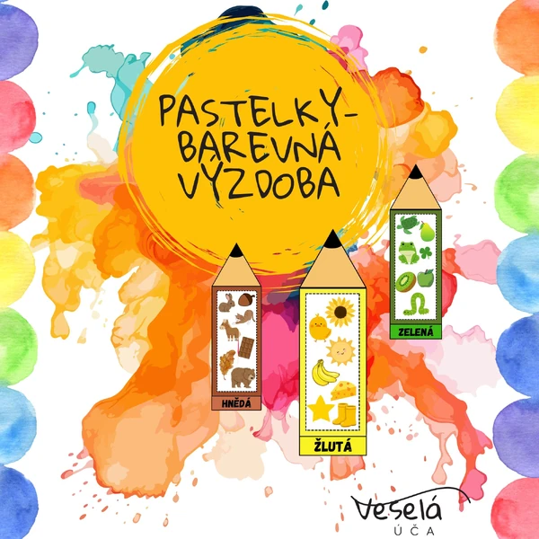 BAREVNÉ PASTELKY- VÝZDOBA