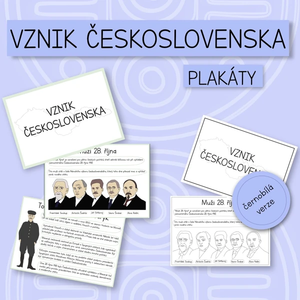 Vznik Československa – plakáty