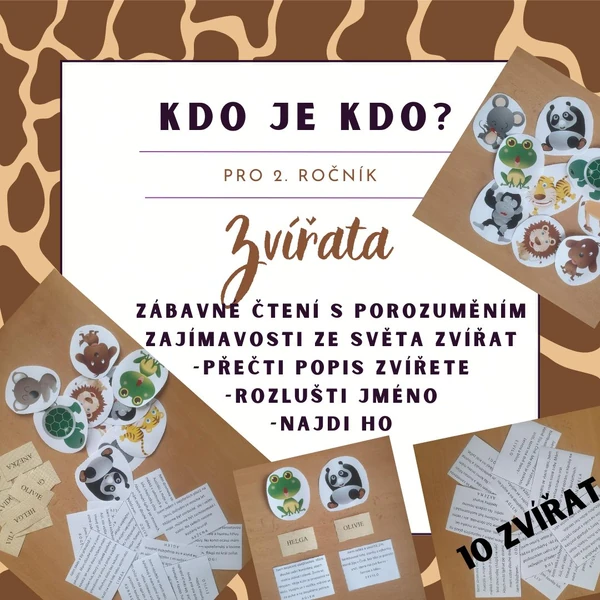 Kdo je kdo? - ZVÍŘATA