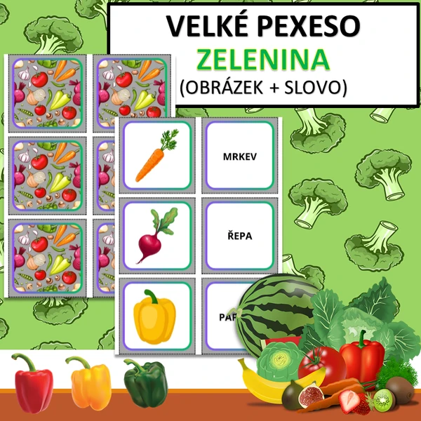VELKÉ PEXESO - ZELENINA