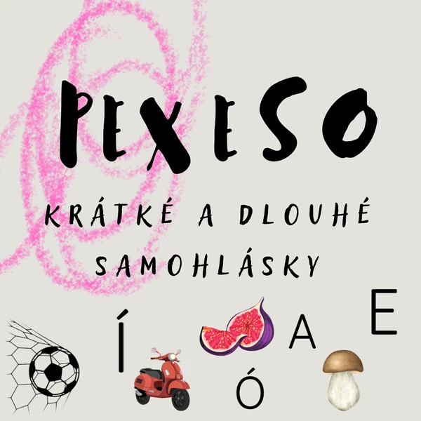 PEXESO - krátké a dlouhé samohlásky