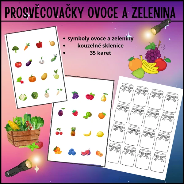 KOUZELNÉ SKLENICE OVOCE A ZELENINA