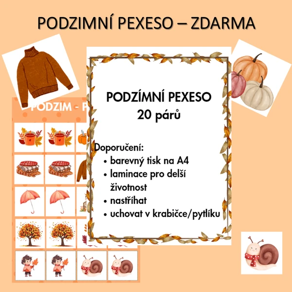 PODZIMNÍ PEXESO