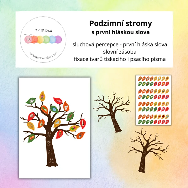 Podzimní stromy s první hláskou slova
