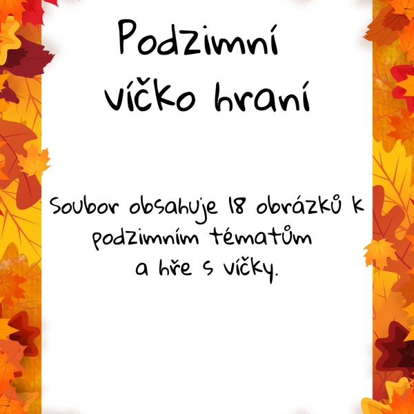 Podzimní víčko hraní
