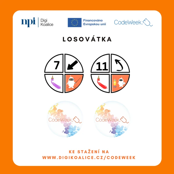 Losovací kartičky CodeWeek