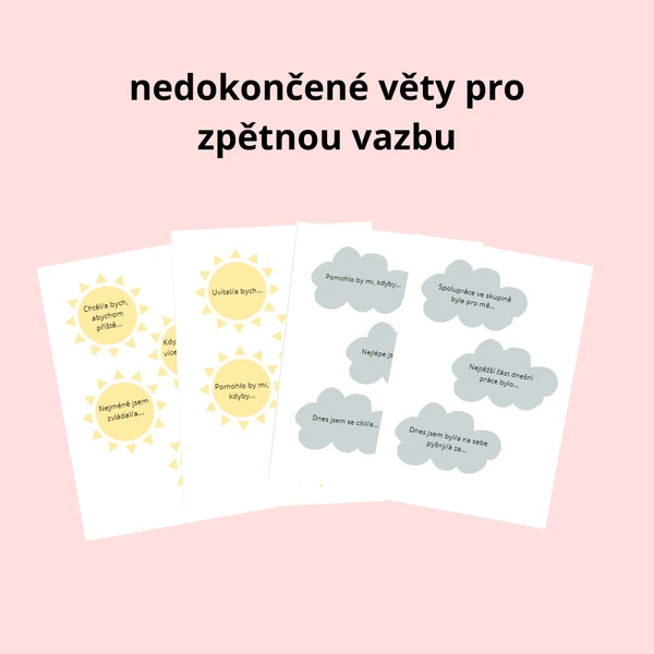 Nedokončené věty pro zpětnou vazbu