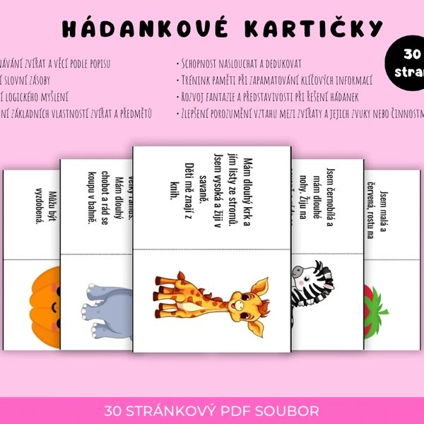 Hádankové kartičky 