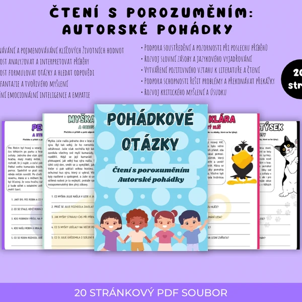 Autorské pohádky - porozumění textu
