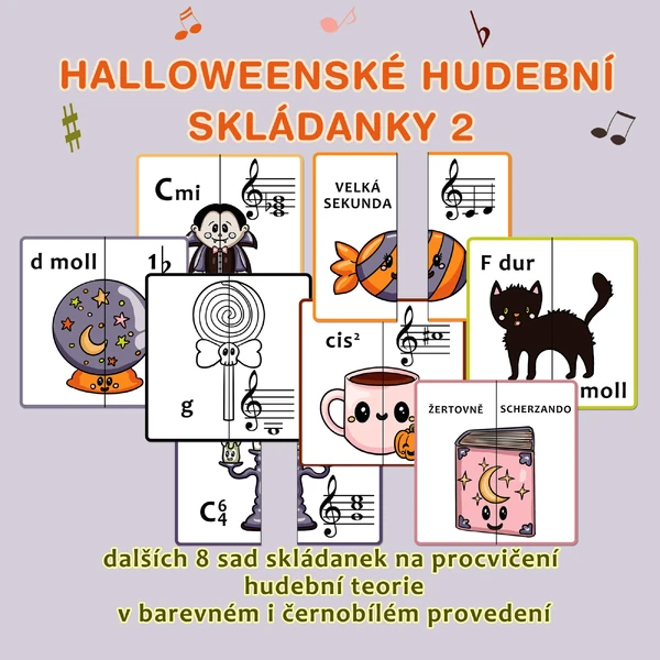 Halloweenské hudební skládanky 2