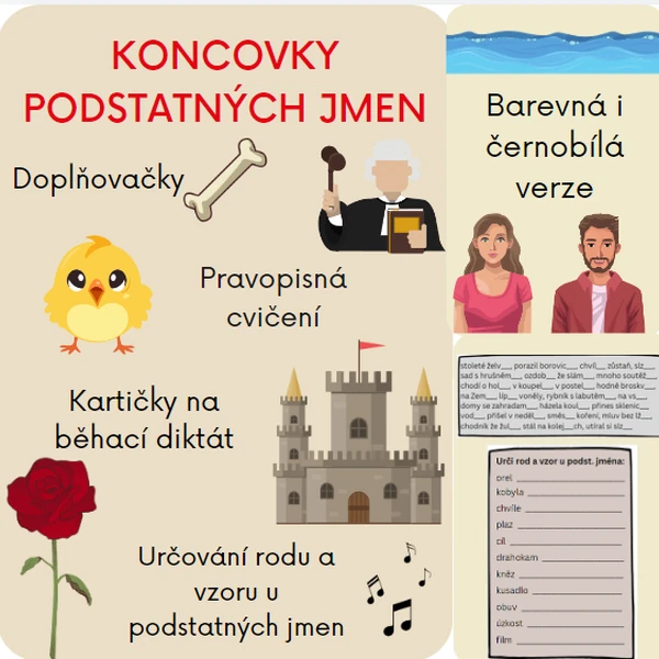 Koncovky podstatných jmen