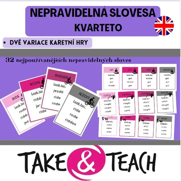 NEPRAVIDELNÁ SLOVESA - KVARTETO