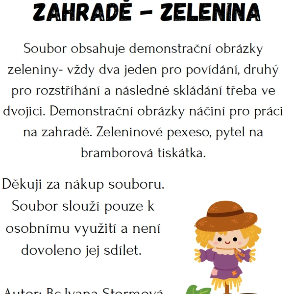 Podzim na poli, na zahradě - zelenina