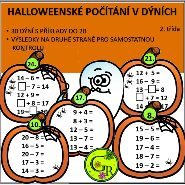 HALLOWEENSKÉ POČÍTÁNÍ V DÝNÍCH - 2. třída