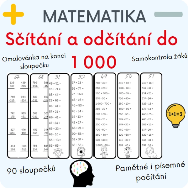 Sčítání a odčítání do 1 000