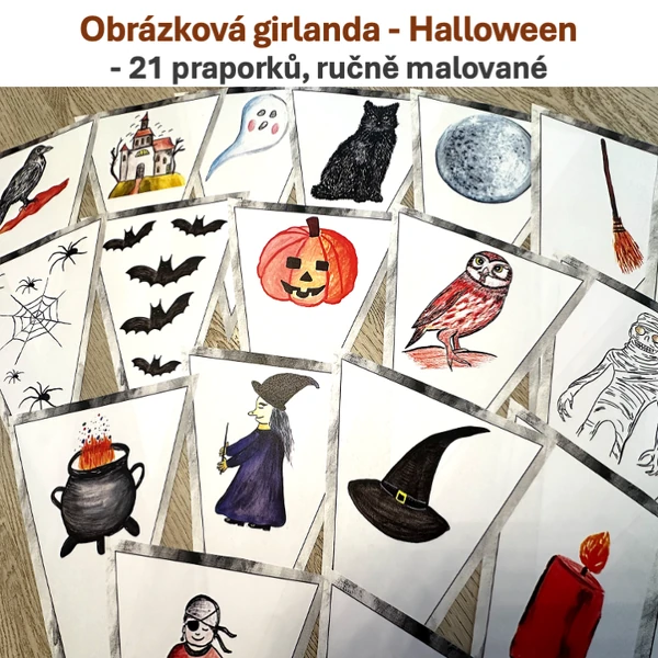 Obrázková girlanda - Halloween