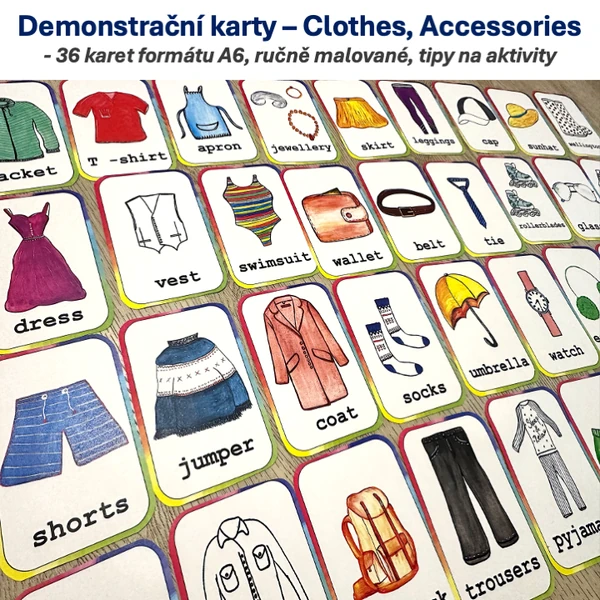 Demonstrační karty - Clothes, accessories