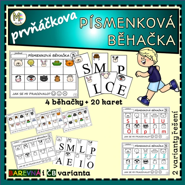 PRVŇÁČKOVA PÍSMENKOVÁ BĚHAČKA