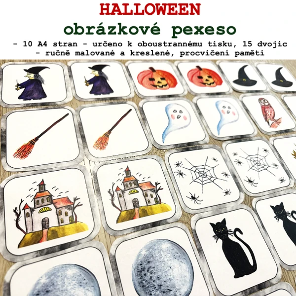 Halloween - obrázkové pexeso