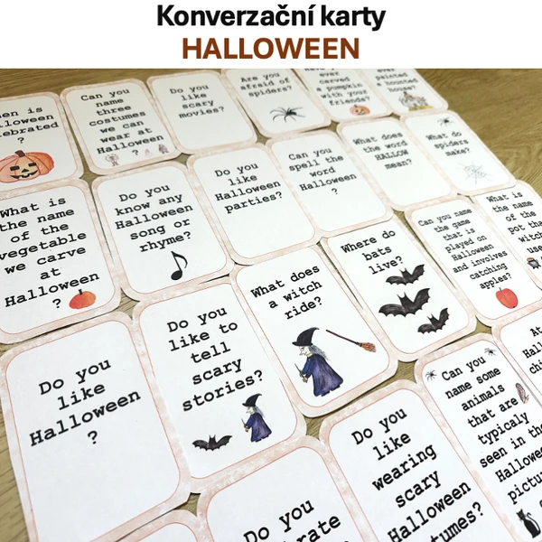 Konverzační karty - Halloween