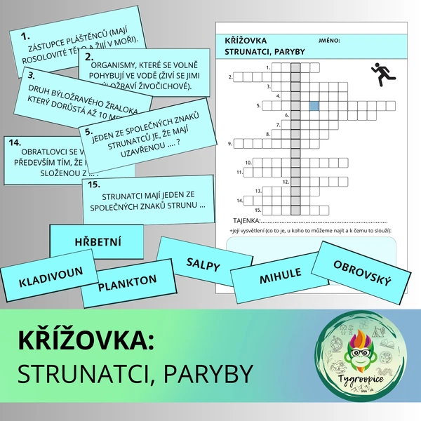 Běhací křížovka: Strunatci + paryby