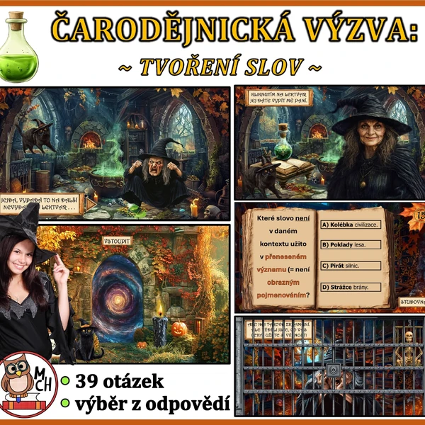 Čarodějnická výzva: TVOŘENÍ SLOV (hra)